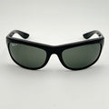 Lunettes de soleil Ray-Ban Balorama RB4089 noir poli, verres verts G-15, vue de face
